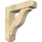 Ekena Millwork Funston Craftsman Rough Sawn Bracket w/ Offset Brace, Douglas Fir, 6"W x 24"D x 24"H BKT0604X24X24FST04RDF - alternate 1